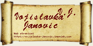 Vojislavka Janović vizit kartica